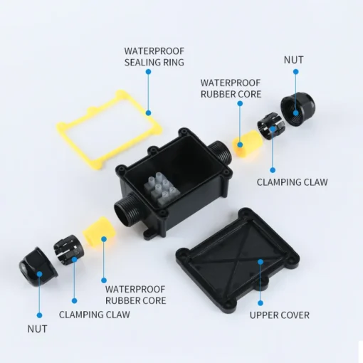 Hộp nối điện chống nước 3 ngả ngoài trời IP68 TB730