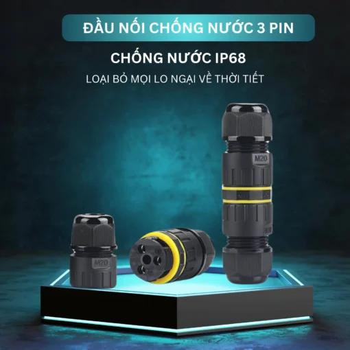 Đầu nối chống nước EW-M20 IP68 4 pin