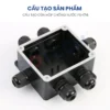 Hộp nối điện chống nước 2 3 4 5 6 ngả ngoài trời IP68 FSH714