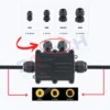 Hộp nối chống nước 2 ngả ngoài trời IP68 FSH711-2