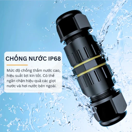 Đầu nối chống nước EW-M20 IP68 4 pin