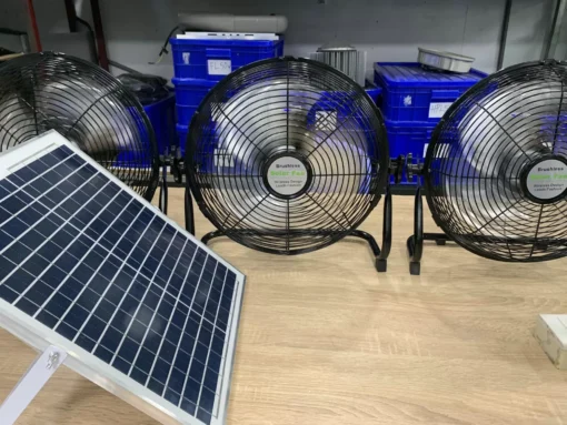 Quạt điện năng lượng mặt trời, quạt tích điện 12 cấp gió, dùng cả ngày