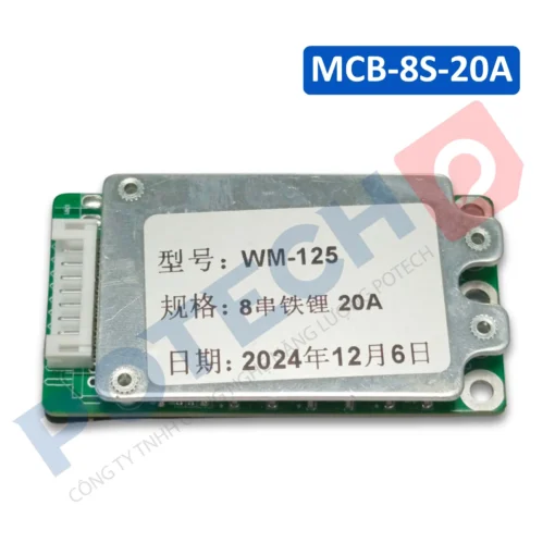 Mạch BMS 8S 20A cân bằng pin LiFePO4 32700 – bảo vệ và cân bằng 8 cell 24V