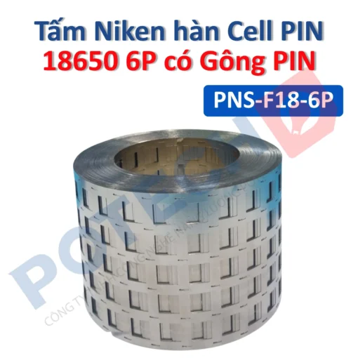 Tấm niken hàn cell pin 18650 có gông pin
