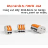 Cút nối nhanh dây điện PTC-2-2