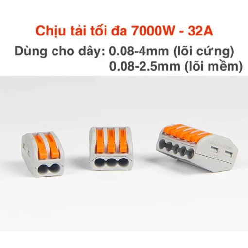 Cút nối nhanh dây điện PTC-2-2