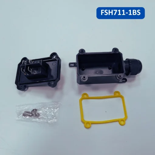 Hộp công tắc treo ngoài trời bật tắt 1 đầu đèn LED xanh chống nước IP65 – FSH711-1BS