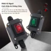 Hộp công tắc quả nhót treo ngoài trời đèn LED xanh chống nước IP65 – FSH711-BS