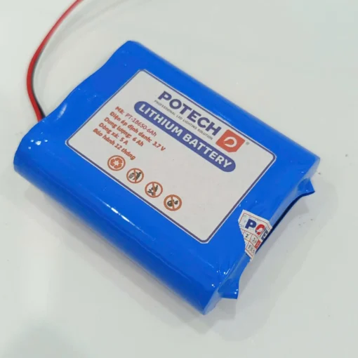 Pin đèn exit 18650-3.7V-6000mAh, chuẩn kết nối XH2.54