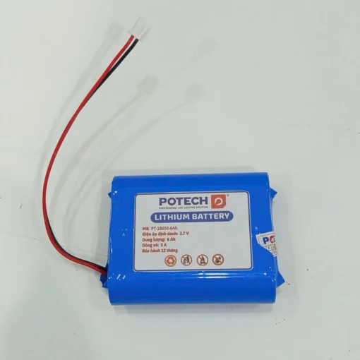 Pin đèn exit 18650-3.7V-6000mAh, chuẩn kết nối XH2.54