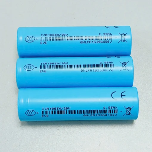 Cell Pin Li-ion EVE 18650/26V – 3.6V – 2550mAh