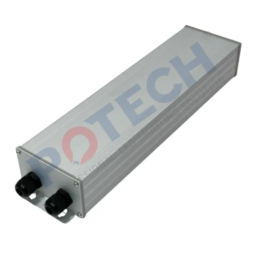 Hộp nhôm đựng pin Lithium cho đèn năng lượng mặt trời IP65 size 320×85×50mm