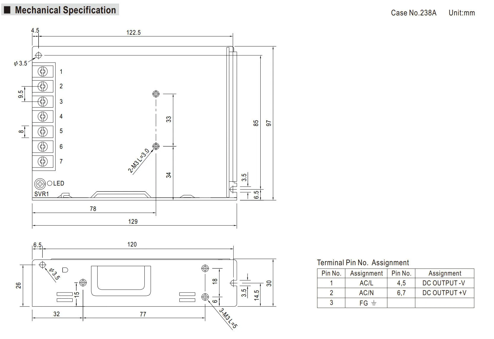 Nguồn tổ ong Meanwell LRS-100-36 (100.8W 36V 2.8A) – Bảo hành 12 tháng
