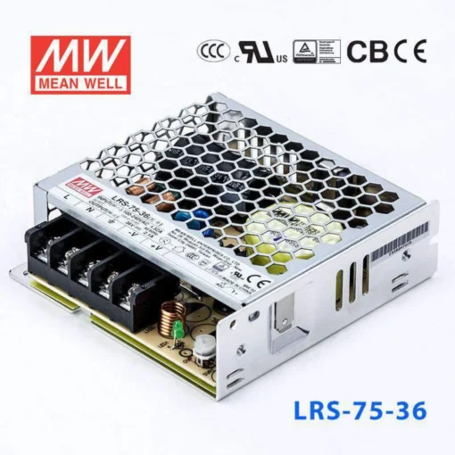 Nguồn tổ ong Meanwell LRS-75-36 (75.6W 36V 2.1A) – Bảo hành 12 tháng