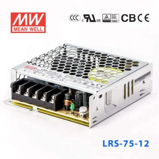 Nguồn Meanwell LRS-75-12 (72W 12V 6A) – Bảo hành 12 tháng