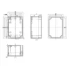 Hộp nhựa nối điện màu trắng 100x68x50mm – Model: 2-16
