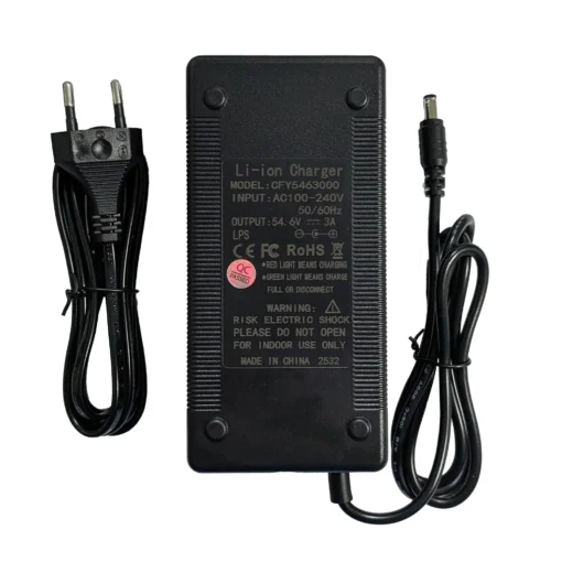 Sạc pin xe điện Li-ion 54.6V 3A – Chuẩn an toàn Châu Âu, hiệu suất cao