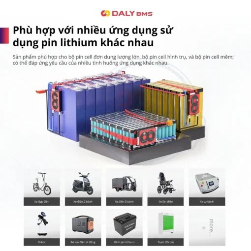 BMS Daly 16S 48V 40A Cho Pin LiFePO4 – Giải pháp quản lý pin tối ưu cho hệ thống 48V