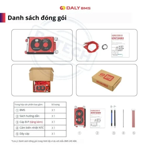 BMS Daly 20S 60V 40A Cho Pin LiFePO4 – Bảo vệ đa lớp, siêu bền