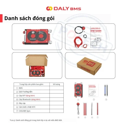 BMS Thông Minh Daly 13S 48V 40A – Giải pháp quản lý pin Li-ion tối ưu cho hệ thống công suất lớn