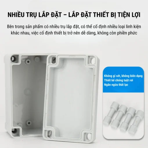 Hộp điện nhựa ABS chống nước IP67 – JX-171207