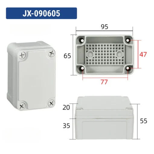 Hộp điện nhựa ABS chống nước IP67 – JX-090605