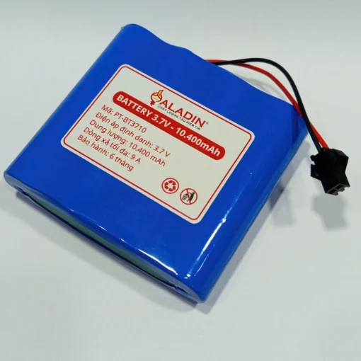 Pin Lithium-ion 18650 1S4P 3.7V 10.400mAh dòng xả 9A