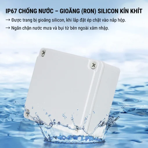 Hộp điện nhựa ABS chống nước IP67 – JX-251513