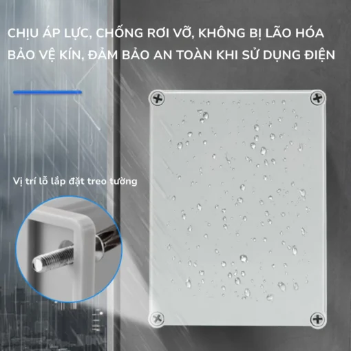 Hộp điện nhựa ABS chống nước IP67 – JX-281913