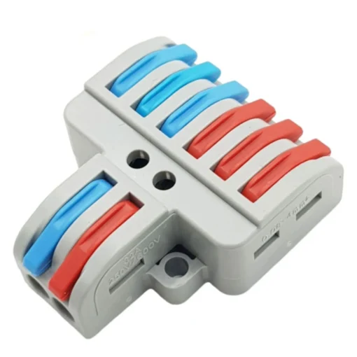 Cút nối nhanh dây điện 2 đầu vào 6 đầu ra – LT-623