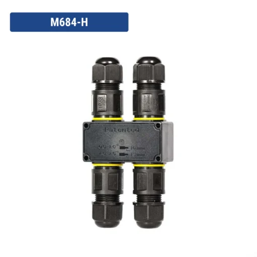 Đầu nối điện chống nước chữ H M684-H IP68 3 Pin dây 6-11mm