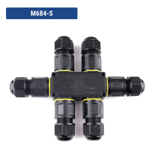 Đầu nối điện chống nước IP68 M684-S 6 đầu M20 3 Pin dây 6-11mm