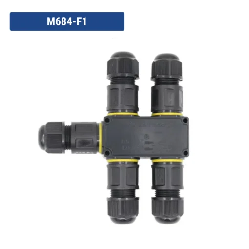 Đầu nối điện chống nước IP68 M684-F1 M20 3 Pin 5 đầu dây 6-11mm