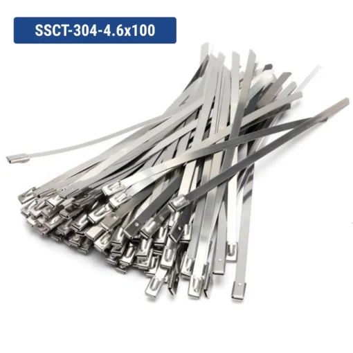 Dây rút inox 304 tự khóa – 4.6×100 mm
