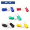 Đầu cos chữ Y SV 3.5-4 bằng đồng bọc nhựa nối dây điện 2.5 ~ 4 mm², lỗ 4.3mm