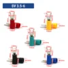 Đầu cos chữ Y SV 3.5-6 bằng đồng bọc nhựa nối dây điện 2.5 ~ 4 mm², lỗ 6.4mm