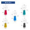 Đầu cos tròn RV S1.25-4 bằng đồng bọc nhựa nối dây điện 0.5 ~ 1.5 mm², lỗ 4.2mm