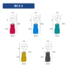Đầu cos tròn RV 2-3 bằng đồng bọc nhựa nối dây điện 1.5 ~ 2.5 mm², lỗ 3.2mm