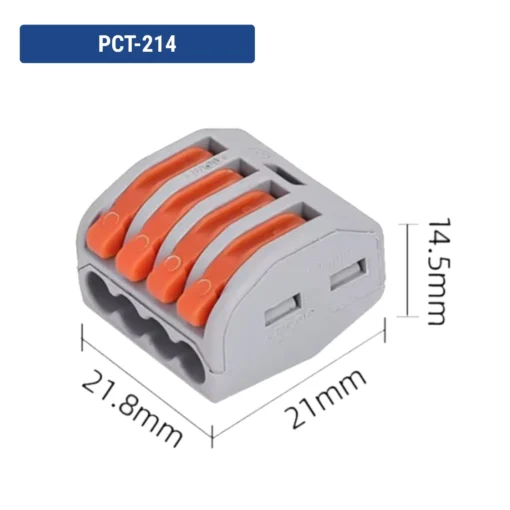 Đầu nối nhanh dây điện 4 dây – PCT-214