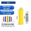 Đầu cos nối thẳng BV 2 bằng đồng bọc nhựa nối dây điện 1.5 ~ 2.5 mm²