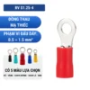 Đầu cos tròn RV S1.25-4 bằng đồng bọc nhựa nối dây điện 0.5 ~ 1.5 mm², lỗ 4.2mm