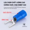 Đầu cos chữ Y SV S2-6 bằng đồng bọc nhựa nối dây điện 1.5 ~ 2.5 mm², lỗ 6.4mm