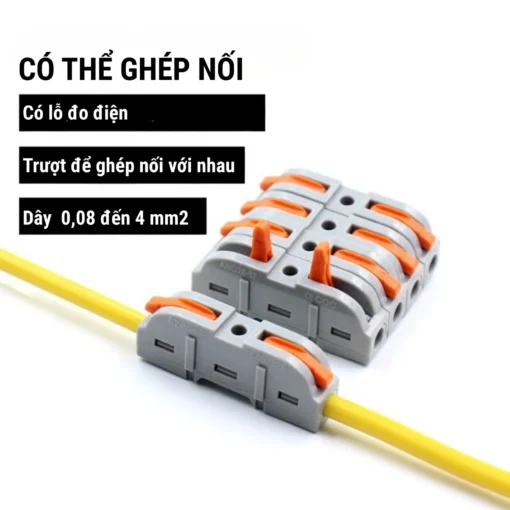 Cút nối nhanh dây điện 1 vào 1 ra – PCT-211