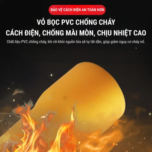 Đầu cos chữ Y SV 5.5-5 bằng đồng bọc nhựa nối dây điện 4 ~ 6 mm², lỗ 5.3mm