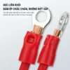 Đầu cos tròn RV 5.5-8 bằng đồng bọc nhựa nối dây điện 4.0 ~ 6.0 mm², lỗ 8.4mm
