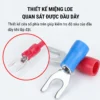 Đầu cos chữ Y SV 3.5-4 bằng đồng bọc nhựa nối dây điện 2.5 ~ 4 mm², lỗ 4.3mm