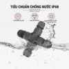 Đầu nối chống nước IP68 EW-M25X-3P 3 Pin dây 9-12mm