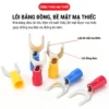Đầu cos chữ Y SV 5.5-5 bằng đồng bọc nhựa nối dây điện 4 ~ 6 mm², lỗ 5.3mm