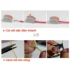 Đầu cos chữ Y SV 3.5-6 bằng đồng bọc nhựa nối dây điện 2.5 ~ 4 mm², lỗ 6.4mm