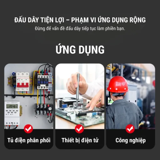 Cầu đấu dây điện 8 cực-15A – TB-1508